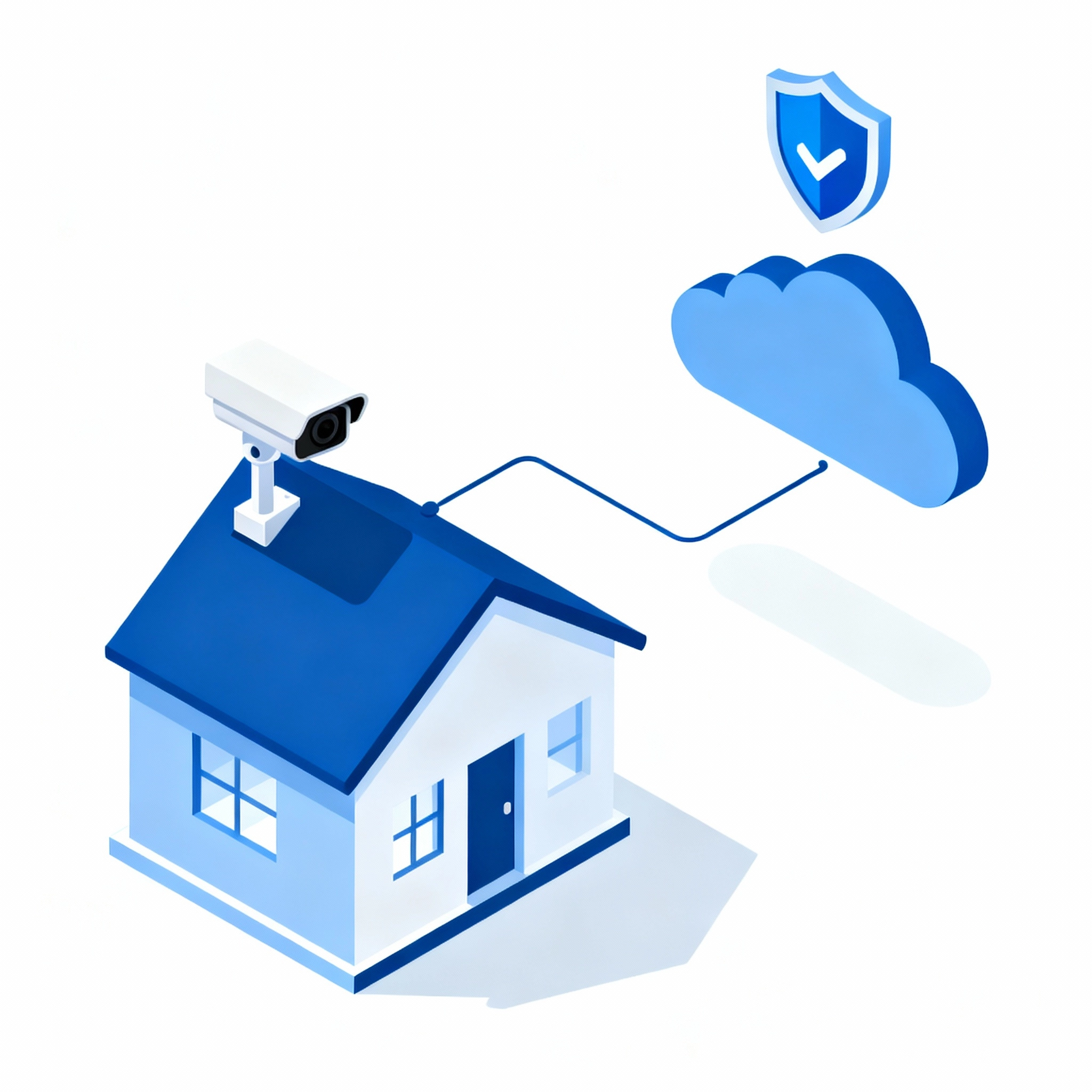 Illustration of secure cloud storage
